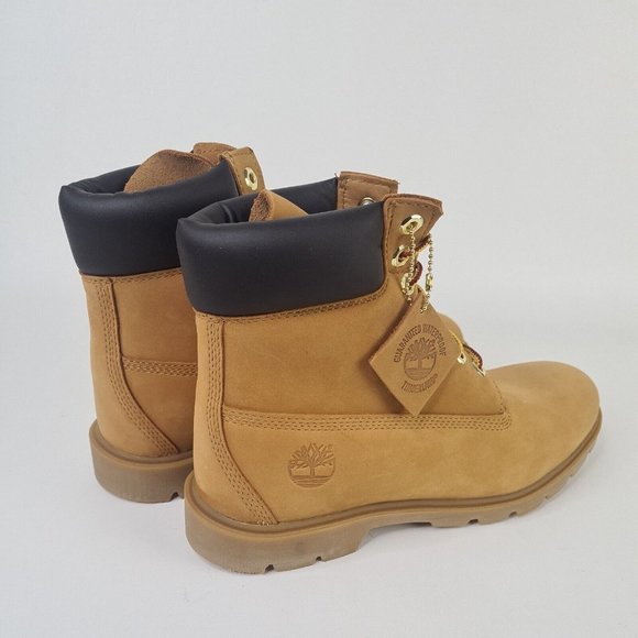 Timberland 6 Inch Classic Boot Wheat Brown Waterproof Boots - Picture 9 of 12